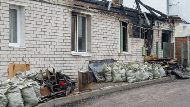 Professional Emergency Fire Cleanup technician working in Monticello, KY